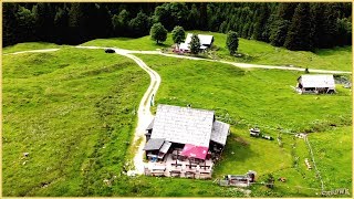 AUSTRIA Salzkammertgut Bad Mitterndorf Tauplitz GNANITZALM  Übersicht Drohne [upl. by Grodin606]