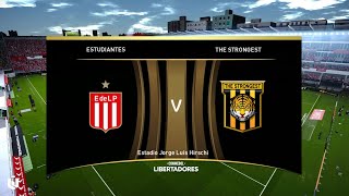 Estudiantes vs The Strongest ● Grupo C Copa Libertadores 2024 ● Gameplay Pes 2021 [upl. by Dulcia]