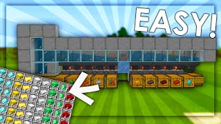 Item Sorting System in Minecraft Bedrock  Easy amp Expandable Tutorial 118 [upl. by Garvy110]