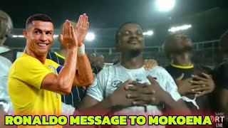 RONALDO RESPONDED TO MOKOENA AFTER HE DID RONALDO CELEBRATION [upl. by Mok]