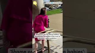 ‘Shame on You for Killing Babies’ Republican Lawmaker Loses Cool at Abortion Rights Protesters [upl. by Nae207]