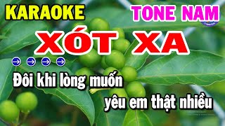 Karaoke Xót Xa Tone Nam Nhạc Sống Beat Hay Nhất  Kho Nhạc Karaoke [upl. by Laden]