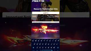 FREE FIRE REDEEM CODE TODAY 27 SEPTEMBER REDEEM CODE FREE FIRE  FF REDEEM CODE TODAY 27 SEPTEMBER 🥰 [upl. by Allsun231]