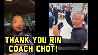 Chot Reyes congratulates Tim Cone and Gilas for win over China [upl. by Ybrad]