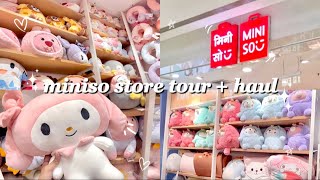 MINISO STORE TOUR  HAUL🌷 SHOP WITH ME AT MINISO 🎀🫧 [upl. by Ginsburg241]