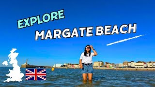 Day at Margate Beach Sun Sand and Fun Beach in Margate England [upl. by Nadoj]