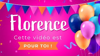 Joyeux anniversaire Florence [upl. by Aihset]