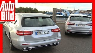 Audi A6 Avant vs Mercedes EKlasse TModell 2018 Test  Details  Review [upl. by Etyam]