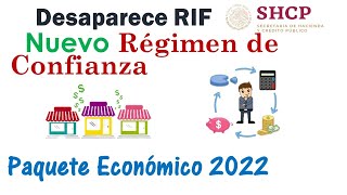 Desaparece RIF  Nuevo Régimen de Confianza PAQUETE ECONOMICO 2022 [upl. by Nalon280]