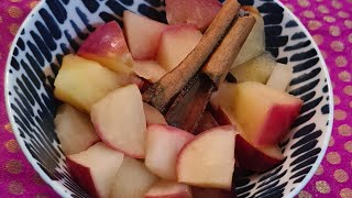 STEWED APPLES AYURVEDIC BREAKFAST KINDLE DIGESTIVE FIRE AYURVEDIC STEWEDAPPLES vegan [upl. by Day449]