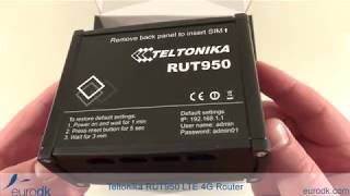 Teltonika RUT950 LTE 4G Router  QUICK UNBOXING amp SPECIFICATIONS 4K [upl. by Aynatal]