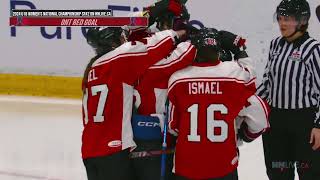 2024 HC U18 Womens National Championship  SemiFinal 2  BC vs Ontario Red [upl. by Dorca618]