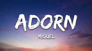 Miguel  Adorn Lyrics [upl. by Moor]