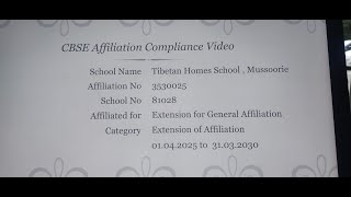 CBSE Affiliation Compliance Video [upl. by Priscilla]