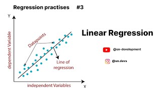 Linear Regression  Practising simple linear regression model  03 [upl. by Licec]