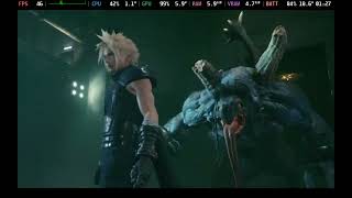 FINAL FANTASY 7 REMAKE BOSS ABZU  Steam Deck  SteamOS  60 FPS  Low Settings [upl. by Nehtanoj]