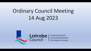 Live Stream Recording Ordinary Meeting 14 August 2023 [upl. by Eob]