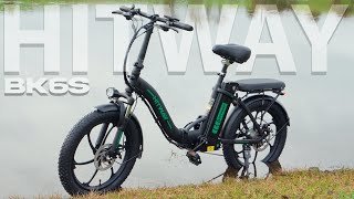 Hitway BK6S Folding EBike  20quot Fat Tire Ebikes 12Ah 250W 36V [upl. by Ehcar]