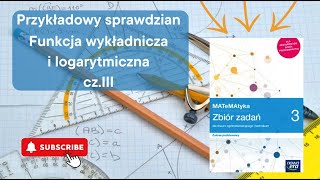 Funkcja wykładnicza i logarytmiczna Część III KLASA 3 [upl. by Anuhsal]