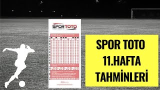 Spor Toto 11Hafta Tahminleri [upl. by Yumuk]