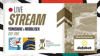 Live Stream  Yorkshire v Middlesex  Vitality County Championship  Day One [upl. by Emolas404]