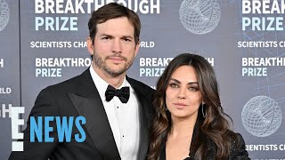 Mila Kunis Reveals She and Ashton Kutcher Met Children NAMED After Them  E News [upl. by Idnahs404]