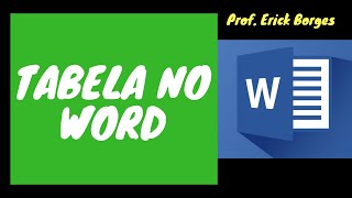 Como fazer tabela no Word [upl. by Ennoitna]