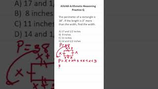 ASVABPiCAT Arithmetic Reasoning Practice Test Q Perimeter acetheasvab with grammarhero [upl. by Schaffel441]