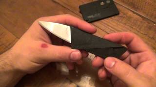 Knife Review  Iain Sinclair quotCardSharp 2quot Credit Card Size Folding Knife [upl. by Enelak202]