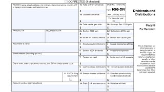 IRS Form 1099DIV walkthrough Dividends and Distributions [upl. by Hametaf]