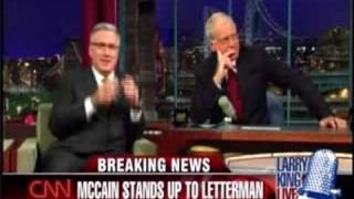 Letterman rips McCain for missing his show atracks the wrath of CBS execs [upl. by Aletse637]