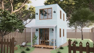 Gorgeous and Cozy Small House 3x6 Meters320SQFTLiving Off Grid and Floor Plan [upl. by Goodman16]