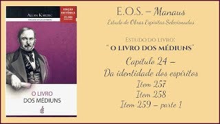 O Livro dos médiuns Capítulo 24  item 257 258 e 259 parte 1 [upl. by Wallis613]