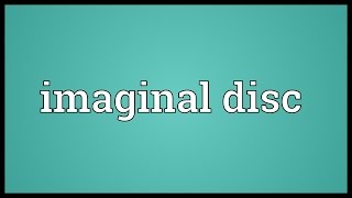 Imaginal disc Meaning [upl. by Nolie571]