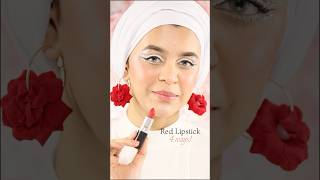 Red Lipstick Tutorial  Douyin  Smudged  Brown Liner  Classic  Red Lipstick 4 ways [upl. by Ecirual]