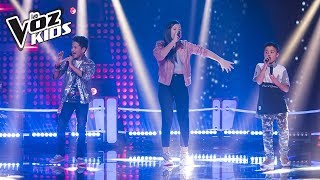 YouJuand Karla y Juanse  Robarte un Beso  la Voz kids 2018 [upl. by Drew]