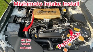 22 WRX Mishimoto Intake Install [upl. by Homer]