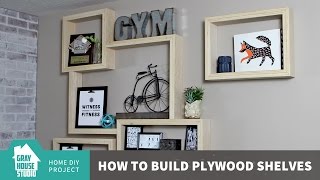 Building DIY Plywood Shelves with an Exposed Edge [upl. by Sinylg]