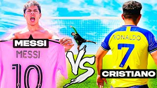 MESSI vs CRISTIANO ¡Epic Retos de Futbol ⚽️ [upl. by Ehrman]