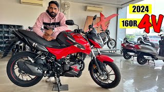 Hero Xtreme 160R 4v 2024 Model Red Colour Review In Hindi [upl. by Mercy]