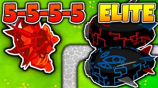 5555 Super Monkey VS NEW Elite PHAYZE Boss in BTD6 [upl. by Nylak667]