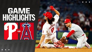 Phillies vs Angels Game Highlights 43024  MLB Highlights [upl. by Nathanil495]