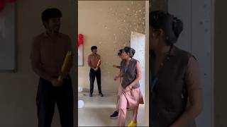 Our best miss birthday surprise students 🤣 College life miss students surprise birthday minnale [upl. by Ursala]