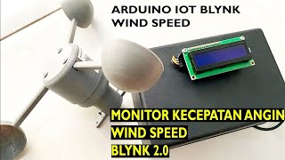 Anemometer Digital IOT Blynk 20 [upl. by Htrowslle]