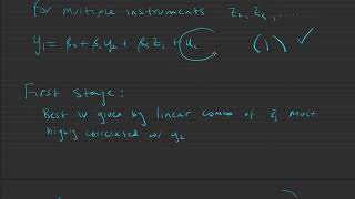 Linear Econometrics 2SLS First Stage [upl. by Nilak]