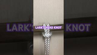 LARK’S HEAD KNOT Most useful knot knot knottutorial shorts shortvideo tutorial diy tie [upl. by Ahrens]