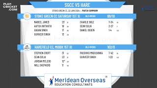 Stoke Green CC Saturday 1st XI v Harefield CC Middx 1st XI [upl. by Isidore]