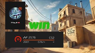 CS2 FACEIT ROAD TO 3000  DUST2 K12A6D13 13 [upl. by Nreval]