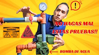 🤯Cómo PROBAR una BOMBA DE AGUA Fácil y Sencillo [upl. by Farlee233]