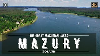 MAZURY  The Great Masurian Lakes  Poland  Kraina Wielkich Mazurskich Jezior  Aerial Video  4K [upl. by Ayahsal428]